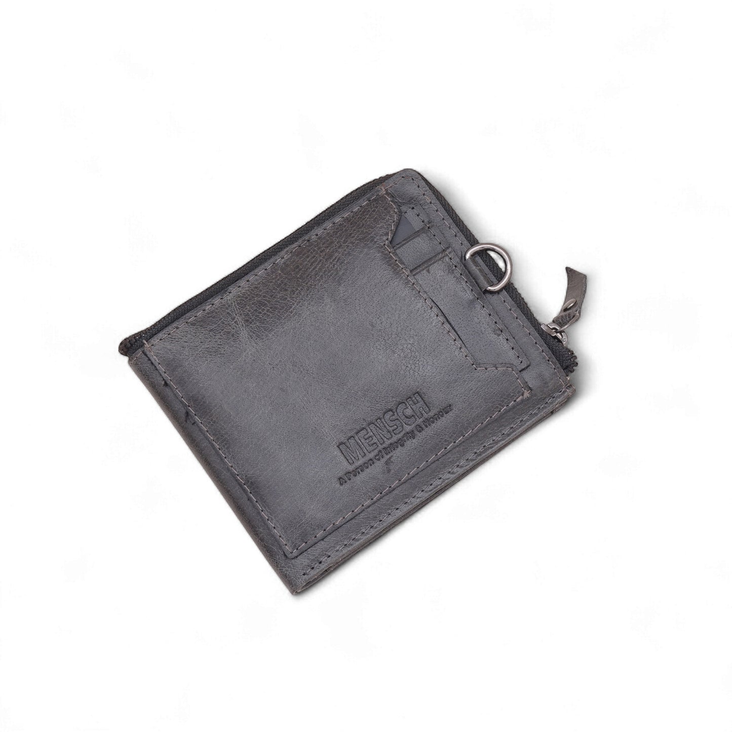 MENSCH® Genuine Leather RFID-Blocking Bifold Wallet for Men
