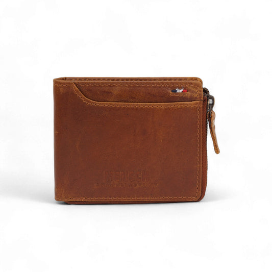 MENSCH® Vanguard Genuine Leather Bifold Wallet for Men