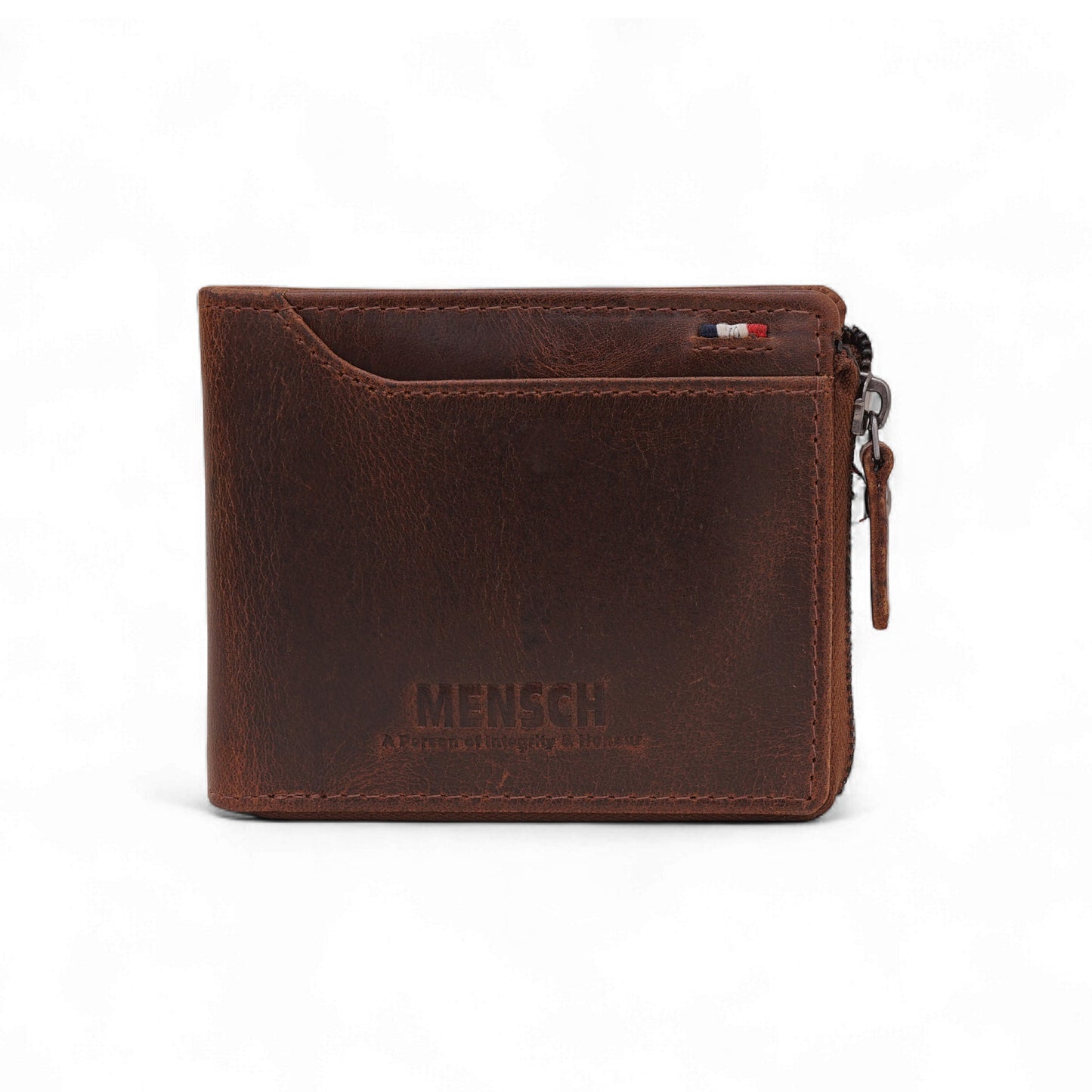 MENSCH® Vanguard Genuine Leather Bifold Wallet for Men