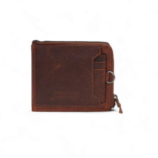 MENSCH® Genuine Leather RFID-Blocking Bifold Wallet for Men