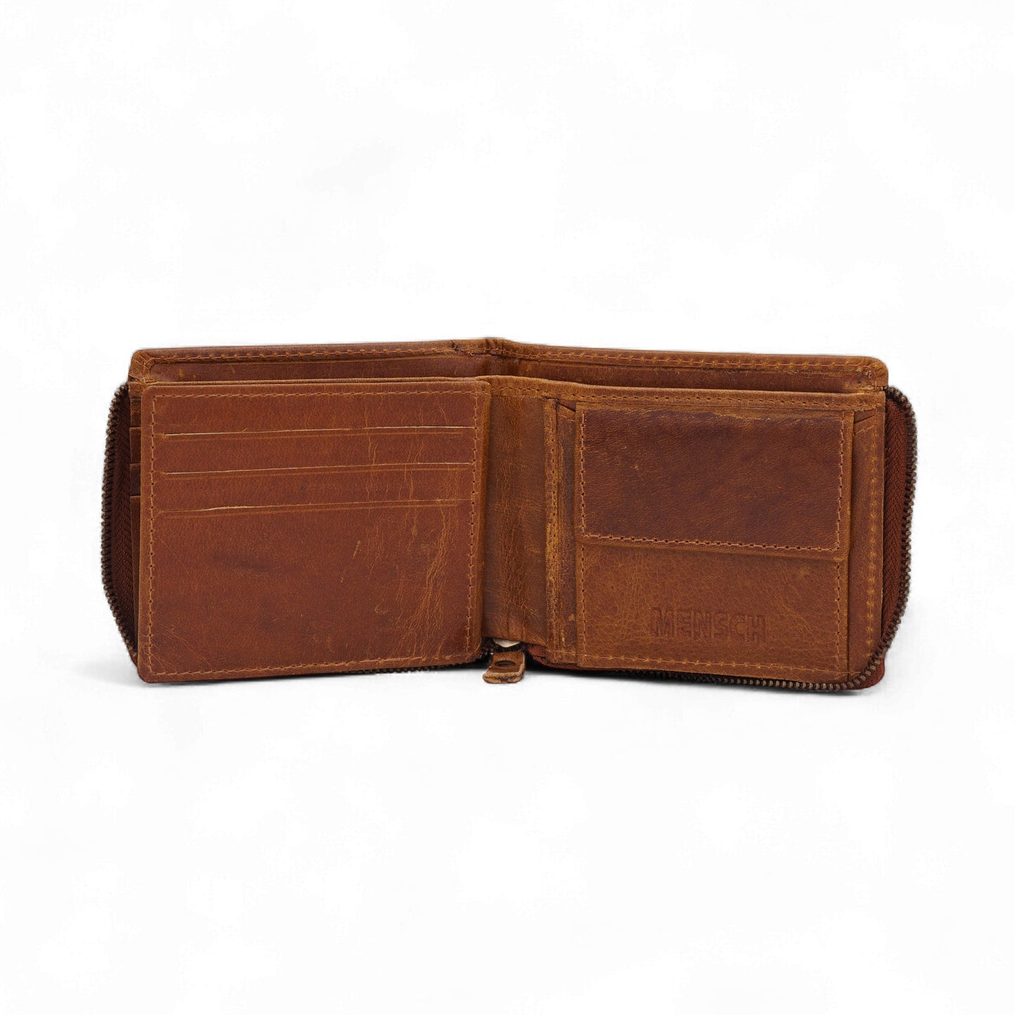 MENSCH® Vanguard Genuine Leather Bifold Wallet for Men