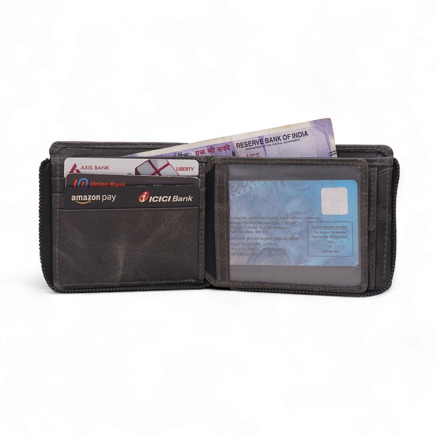 MENSCH® Vanguard Genuine Leather Bifold Wallet for Men