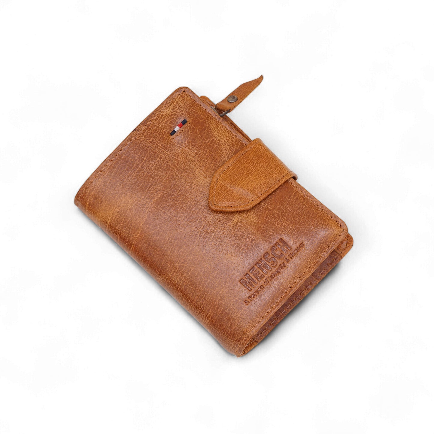 MENSCH® Genuine Leather Bifold Wallet for Men
