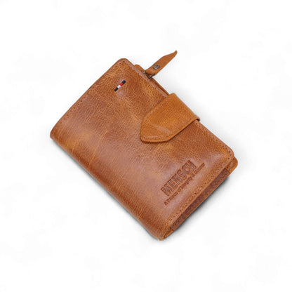 MENSCH® Genuine Leather Bifold Wallet for Men