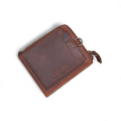 MENSCH® Genuine Leather RFID-Blocking Bifold Wallet for Men