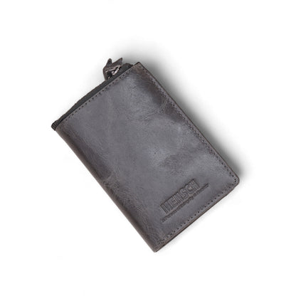 Mensch Genuine Leather Bifold Wallet with RFID Protected & Zippered  pocket Wallet