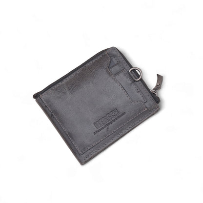 MENSCH® Genuine Leather RFID-Blocking Bifold Wallet for Men