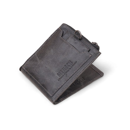 MENSCH® Genuine Leather RFID-Blocking Bifold Wallet for Men