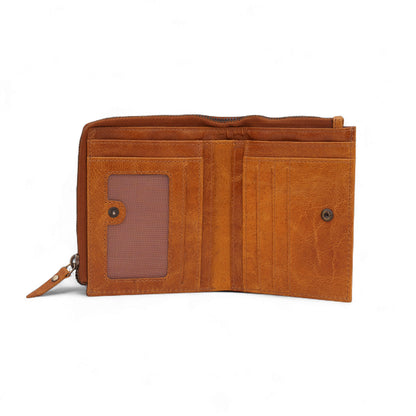 MENSCH® Genuine Leather RFID-Protected Bifold Wallet for Men with Detachable Card Holder
