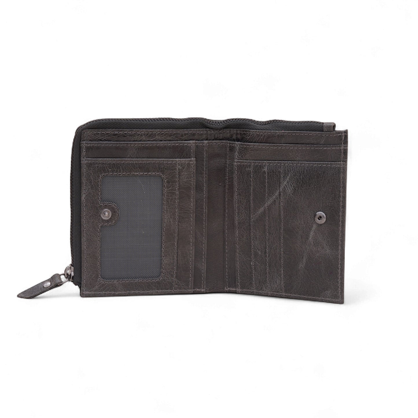 MENSCH® Genuine Leather RFID-Protected Bifold Wallet for Men with Detachable Card Holder