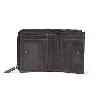 MENSCH® Genuine Leather RFID-Protected Bifold Wallet for Men with Detachable Card Holder