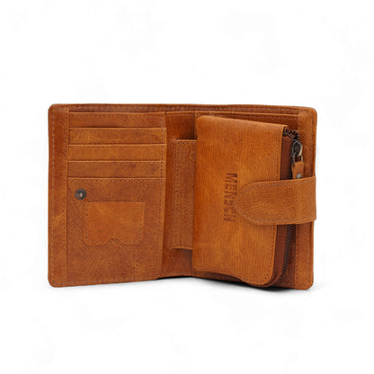 MENSCH® Genuine Leather Bifold Wallet for Men