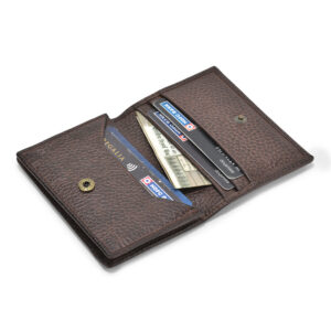 SS Men & Women Business Cardholder Pouch , Secure Lock (Brown)