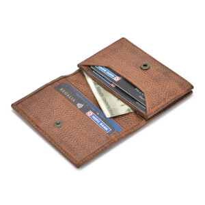 SS Men & Women Business Cardholder Pouch , Secure Lock (tan)