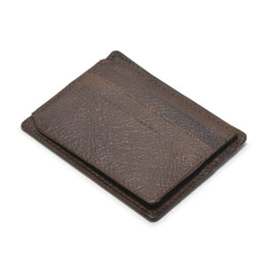 TC - 996 Full Grain Leather Card Holder Side Flap Tich Lock  (brown)