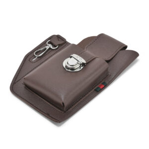 TC-887 Artificial Leather Belt Mobile Holster , Belt Pouch With Single Belt Loop (BRN)