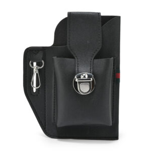 TC-887 Artificial Leather Belt Mobile Holster , Belt Pouch With Single Belt Loop (BLK)