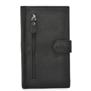 TC-HZ3 Artificial Leather Passport Holder Long Size  (BLK)