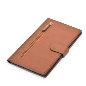 TC-HZ3 Artificial Leather Passport Holder Long Size  (TAN)