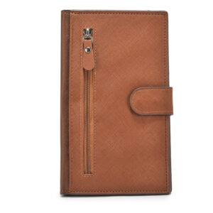 TC-HZ3 Artificial Leather Passport Holder Long Size  (TAN)