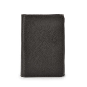 TC-06 Artificial Leather Album Card Holder Secure Flap Tich Lock Horizontal Shape (BLK)