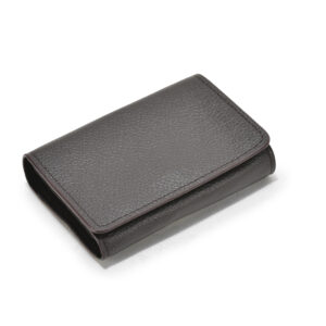 TC-06 Artificial Leather Album Card Holder Secure Flap Tich Lock Horizontal Shape (BLK)