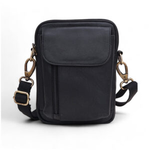 TSTF-19 Multi-Pocket Sling Travel | Cross Body | office Messenger | One Side Shoulder | Blet Pouch for Men & Women (Black)