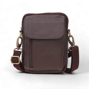 TSTF-19 Multi-Pocket Sling Travel | Cross Body | office Messenger | One Side Shoulder | Blet Pouch for Men & Women (Brown)