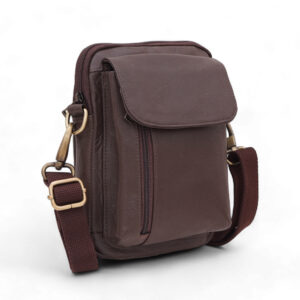 TSTF-19 Multi-Pocket Sling Travel | Cross Body | office Messenger | One Side Shoulder | Blet Pouch for Men & Women (Brown)