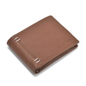 NRSC-12 Men's Leather Wallet Bunai Flap , Coin Pocket , Full Grain Leather (Tan)