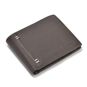 NRSC-12 Men's Leather Wallet Bunai Flap , Coin Pocket , Full Grain Leather (Brown)