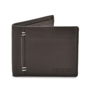 NRSC-12 Men's Leather Wallet Bunai Flap , Coin Pocket , Full Grain Leather (Brown)