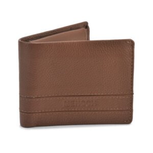 NRSC-12.2 Men's Leather Wallet , RIB , Upper Flap , Coin Pocket , Full Grain's Leather (Tan)