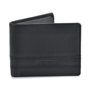 NRSC-12.2 Men's Leather Wallet , RIB , Upper Flap , Coin Pocket , Full Grain's Leather (Blue)