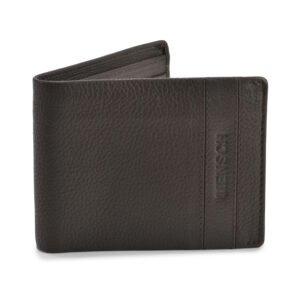 NRSC-12.1 Men's Leather Wallet , RIB , Upper Flap , Full Grain's Leather (Brown)