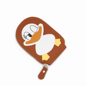 Winky Duck Card Holder Wallet 🦆✨ [Brown]