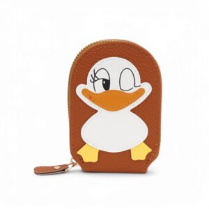 Winky Duck Card Holder Wallet 🦆✨ [Brown]