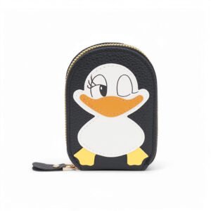 Winky Duck Card Holder Wallet 🦆✨ [Black]