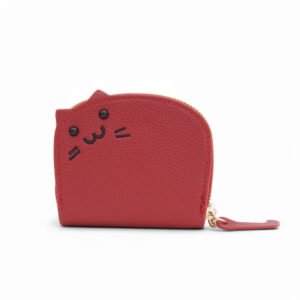 Adorable Cat Card Holder – Purr-fectly Organized! 🐱✨ (RED)