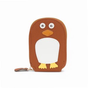 🐧 Adorable Penguin Card Holder – Stay Cool & Organized! ❄️ (TAN)