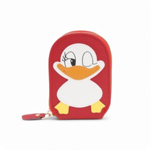 Winky Duck Card Holder Wallet 🦆✨ [Red]